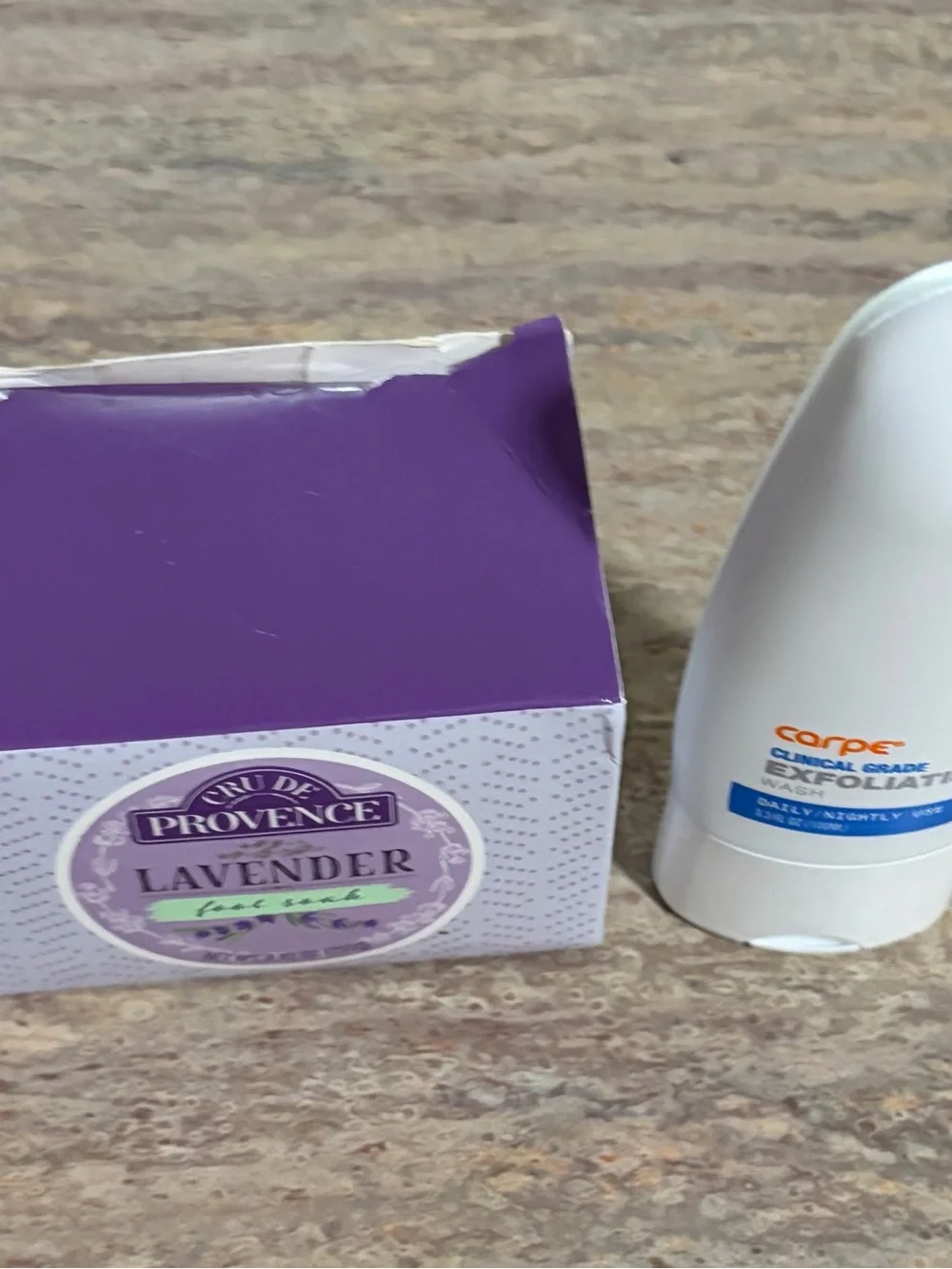 Carpe Exfoliating Wash with Cru de Provence Lavender Foot Soak -